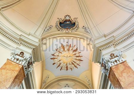 Tarquinia, Italy - Circa September 2017. Interiors Of Catholic Church (chiesa Del Suffragio). Xviii 