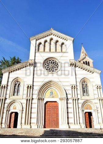 Orte Scalo, Italy - Circa September 2017. Facade Of Catholic Church (san Giuseppe E Marco)