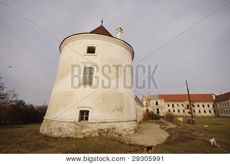 View over Banffy Castle, Bontida, Romania