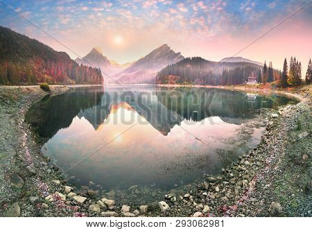 Lake Obersee Autumn Morning