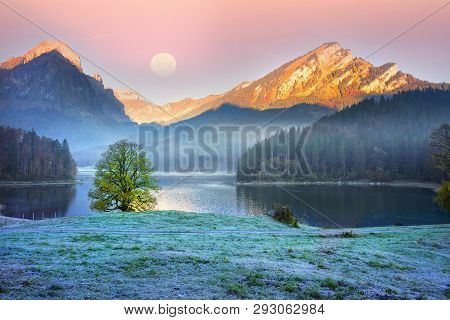 Lake Obersee Autumn Morning
