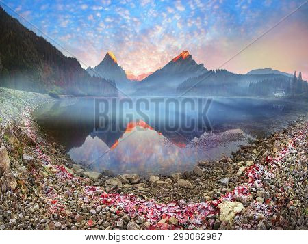 Lake Obersee Autumn Morning
