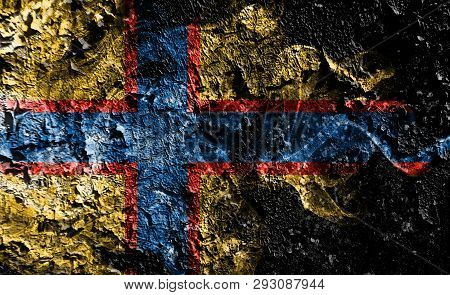 Ingrian People Smoky Mystical Flag On The Old Dirty Wall Background