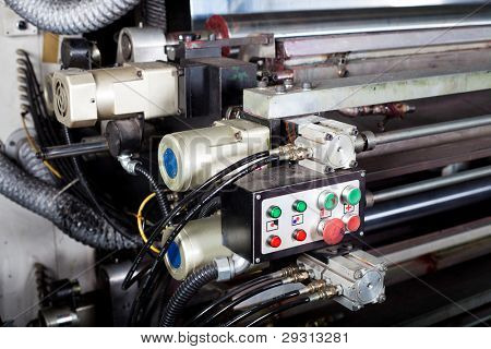 control switch of a modern printing machine