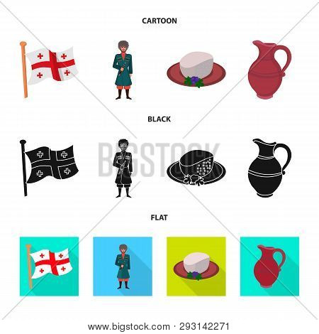 Isolated Object Of Culture And Sightseeing Icon. Set Of Culture And Originality Stock Symbol For Web