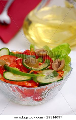 Salade de légumes frais