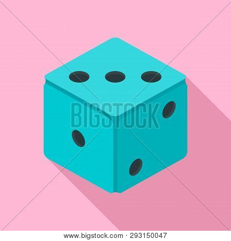 Small Dice Icon. Flat Illustration Of Small Dice Vector Icon For Web Design