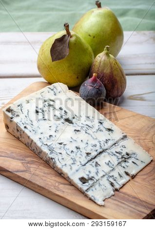 Gorgonzola Picant Italian Blue Cheese, Made From Unskimmed Cow's Milk In North Of Italy