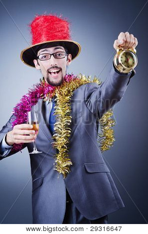 Zauberer in der Business-Anzug