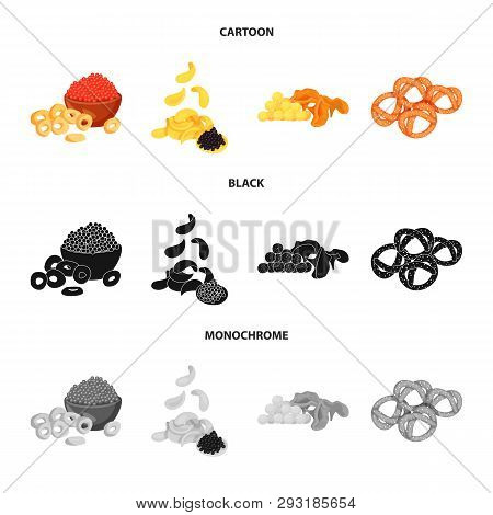 Vector Illustration Of Taste And Seasonin Icon. Set Of Taste And Organic   Stock Vector Illustration