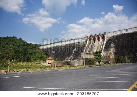 Khun Dan Prakan Chon Dam Was Formerly Named Khlong Tha Dan Reservoir At Ban Tha-dan In Hin Tang Subd