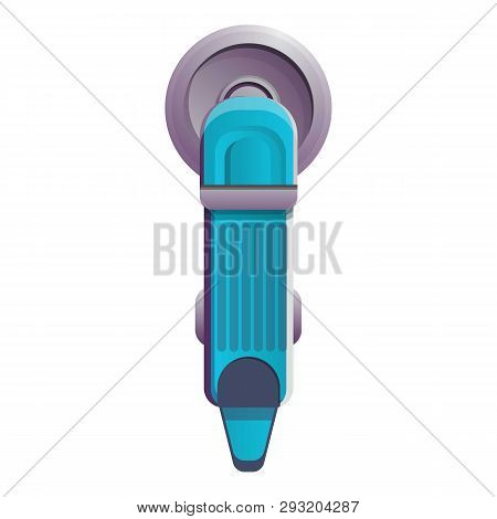 Cut Angle Grinder Icon. Cartoon Of Cut Angle Grinder Vector Icon For Web Design Isolated On White Ba