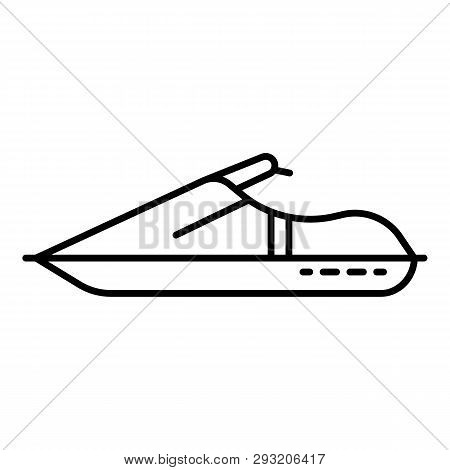 Beach Jet Ski Icon. Outline Beach Jet Ski Vector Icon For Web Design Isolated On White Background