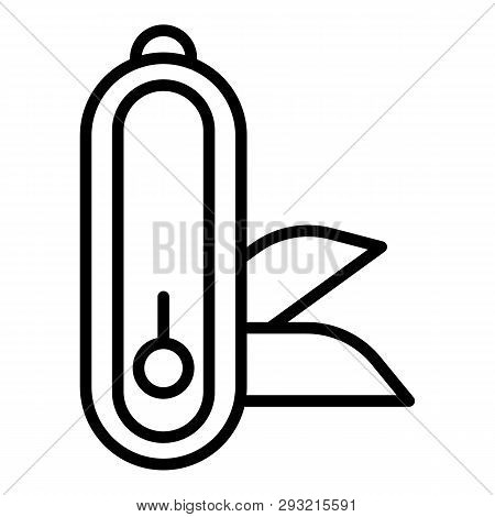 Penknife Icon. Outline Penknife Vector Icon For Web Design Isolated On White Background