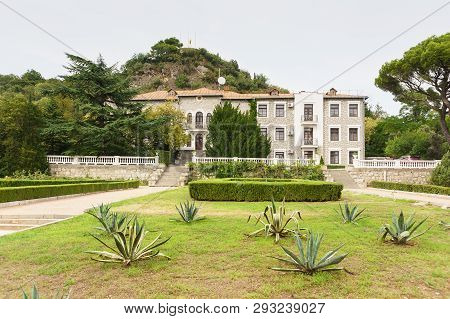 Koreiz, Yalta, Crimea, Russia - September 13, 2018: The Building Of The Golitsyn Palace On The Terri