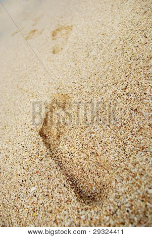 Pegadas na areia