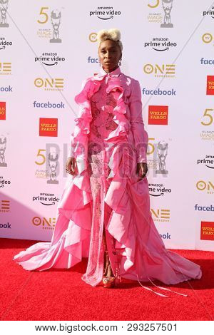 LOS ANGELES - MAR 30:  Cynthia Erivo at the 50th NAACP Image Awards - Arrivals at the Dolby Theater on March 30, 2019 in Los Angeles, CA