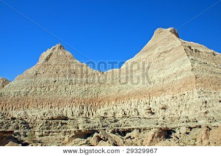 Escarpement du mur dans les Badlands