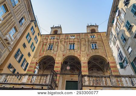 Chiesa Di San Pietro In Banchi In Genoa. Italy