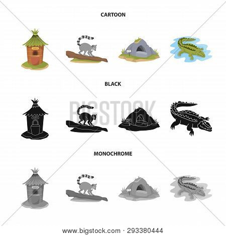 Vector Design Of Nature  And Fun  Logo. Set Of Nature  And Entertainment Vector Icon For Stock.