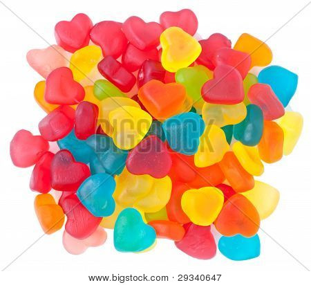 heart-shaped candies