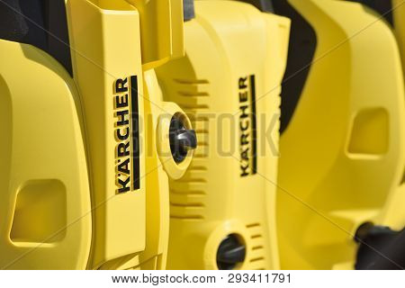 Vilnius, Lithuania - April 04: Karcher High Pressure Cleaners In Vilnius On April 04, 2019. Karcher 
