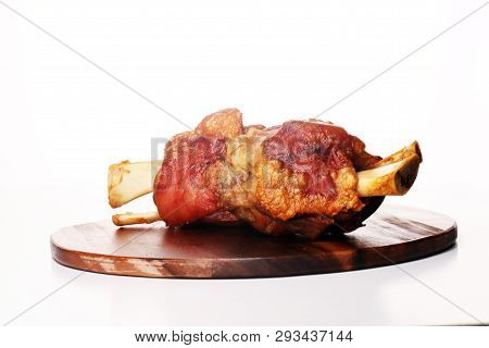 Roasted Pork Knuckle. Ham And Bacon Are Popular Foods In The West.