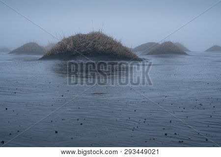 Mystic Landscape Of Stokksnes Close To Höfn On At Dusk, Iceland, Europe