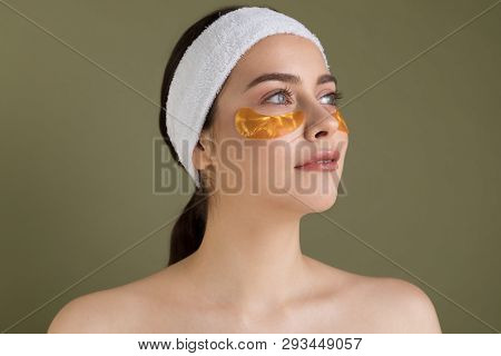 Image Of Pure Beautiful Gentel Girl With Naked Shoulders Isolated