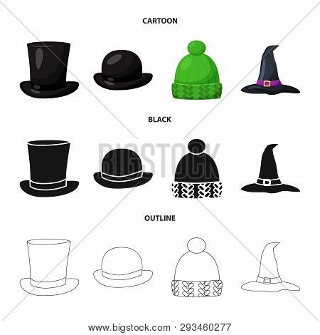 Vector Design Of Clothing And Cap Icon. Set Of Clothing And Beret Stock Vector Illustration.