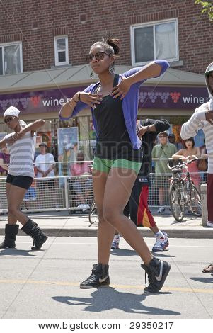 Street Dancers Performing At The Toronto Gay Pride Festival