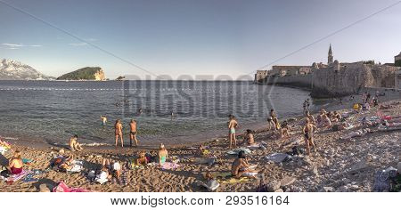 Budva Sea Promenade In Montenegro