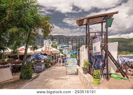 Budva Sea Promenade In Montenegro