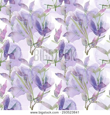 Floral Seamless Pattern. Hand Drawn Illustration. Fullsize Raster Atrwork.
