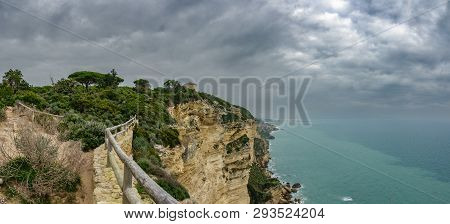 Tajo Tower Gigapan Under The Storm In Barbate, Cadiz