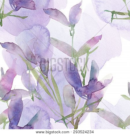 Floral Seamless Pattern. Hand Drawn Illustration. Fullsize Raster Atrwork.