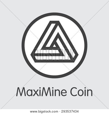 Mxm - Maximine Coin. The Logo Of Coin Or Market Emblem.