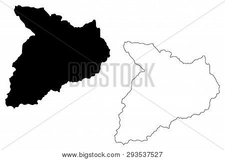 Baghlan Province (islamic Republic Of Afghanistan, Provinces Of Afghanistan) Map Vector Illustration