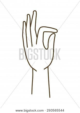 Forearm With Open Hand Avatar Character Vector Illustration Design