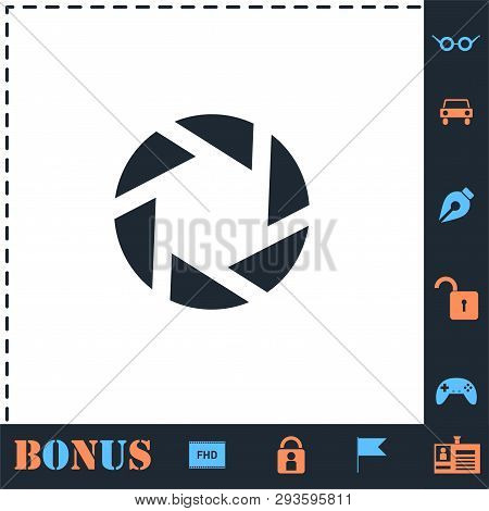 Diaphragm. Perfect Icon With Bonus Simple Icons
