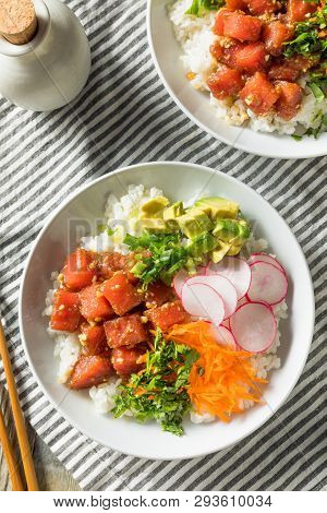 Homemade Ahi Tuna Poke Bowl