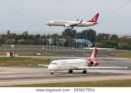 Airplane Takeoff From Airport