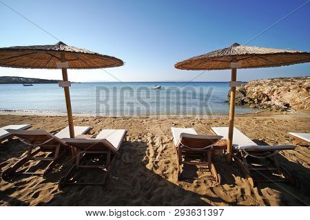 Beautiful Detail Of Farangas Beach, Paros, Greece