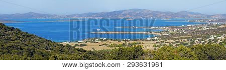Panoramic View Of Bays And Coves In Paros Island, Cyclades, Greece