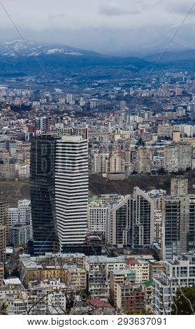 View To Tbilisi City From The Hill Top
