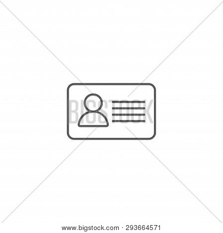 Id Card Or Name Tag Or Identification Card Business, Blank Design Illustration, Isolated