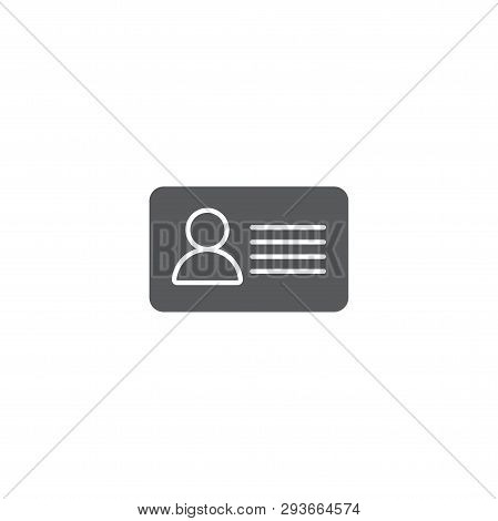 Id Card Or Name Tag Or Identification Card Business, Blank Design Illustration, Isolated