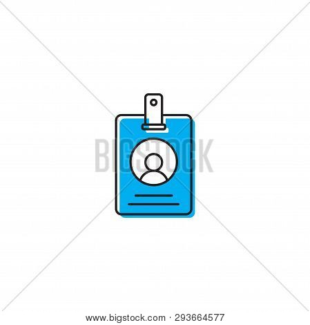 Id Card Or Name Tag Or Identification Card Business, Blank Design Illustration, Isolated