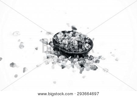 Close Up Of Popular Indian &asian Spices Isolated On White In A Glass Plate I.e.  Khatira Gond Or Qu