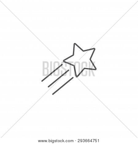 Magic Stars Twinkling Icon Vector, Pictogram, Linear Style, Mobile Concept, Web Icon Design Isolated